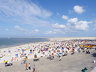 Foto des Hauptbadestrandes von Borkum